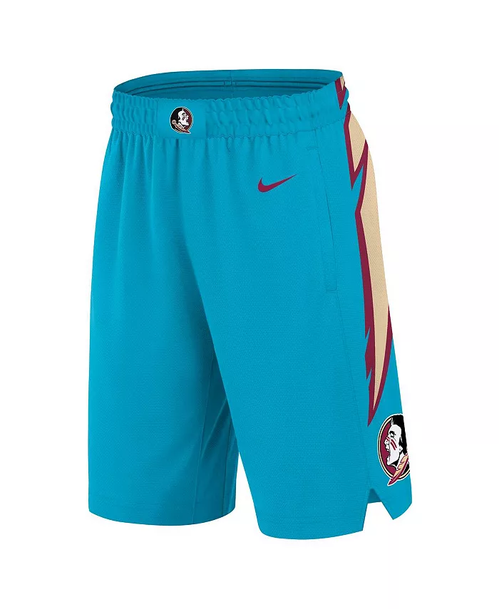 Мужские бирюзовые баскетбольные шорты Florida State Seminoles Alternate Replica Performance Nike — фото 3
