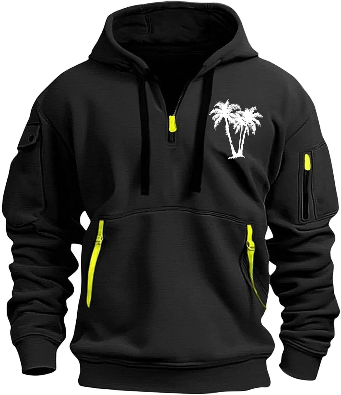 

Толстовка тактическая для мужчин Vintage с длинным рукавом и карманами XDFVC