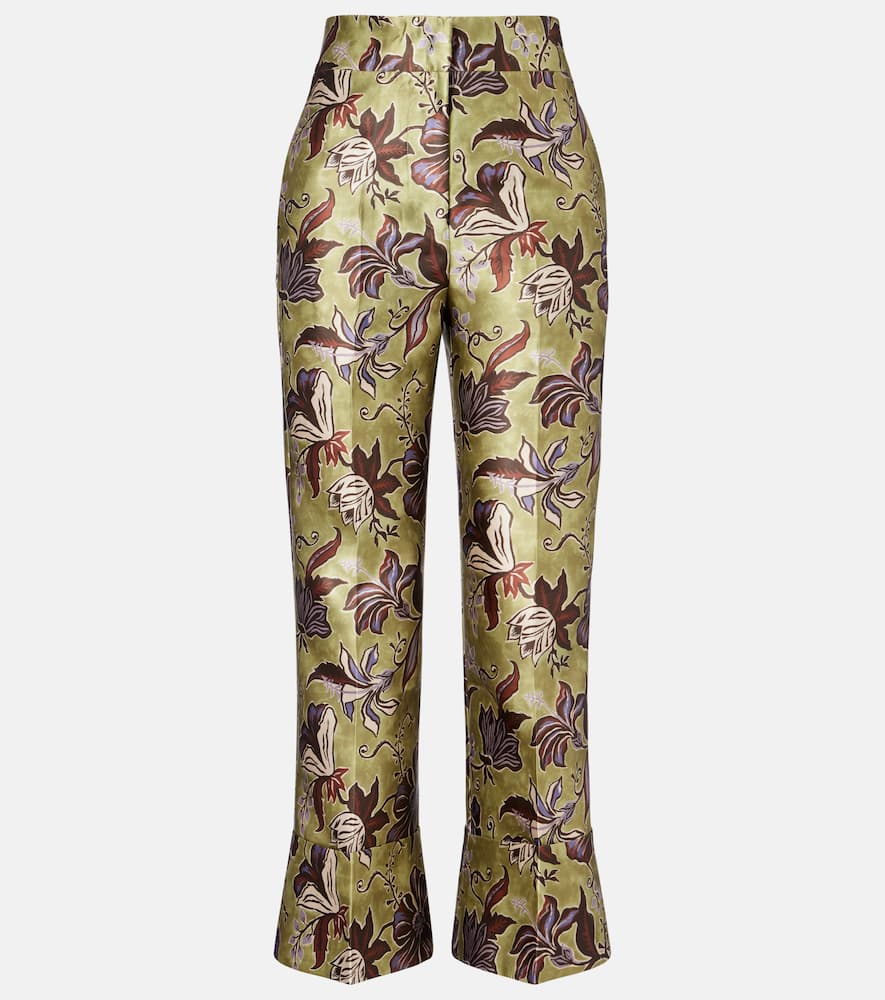 

Цитрусовые цветочные укороченные брюки Alémais, Multi