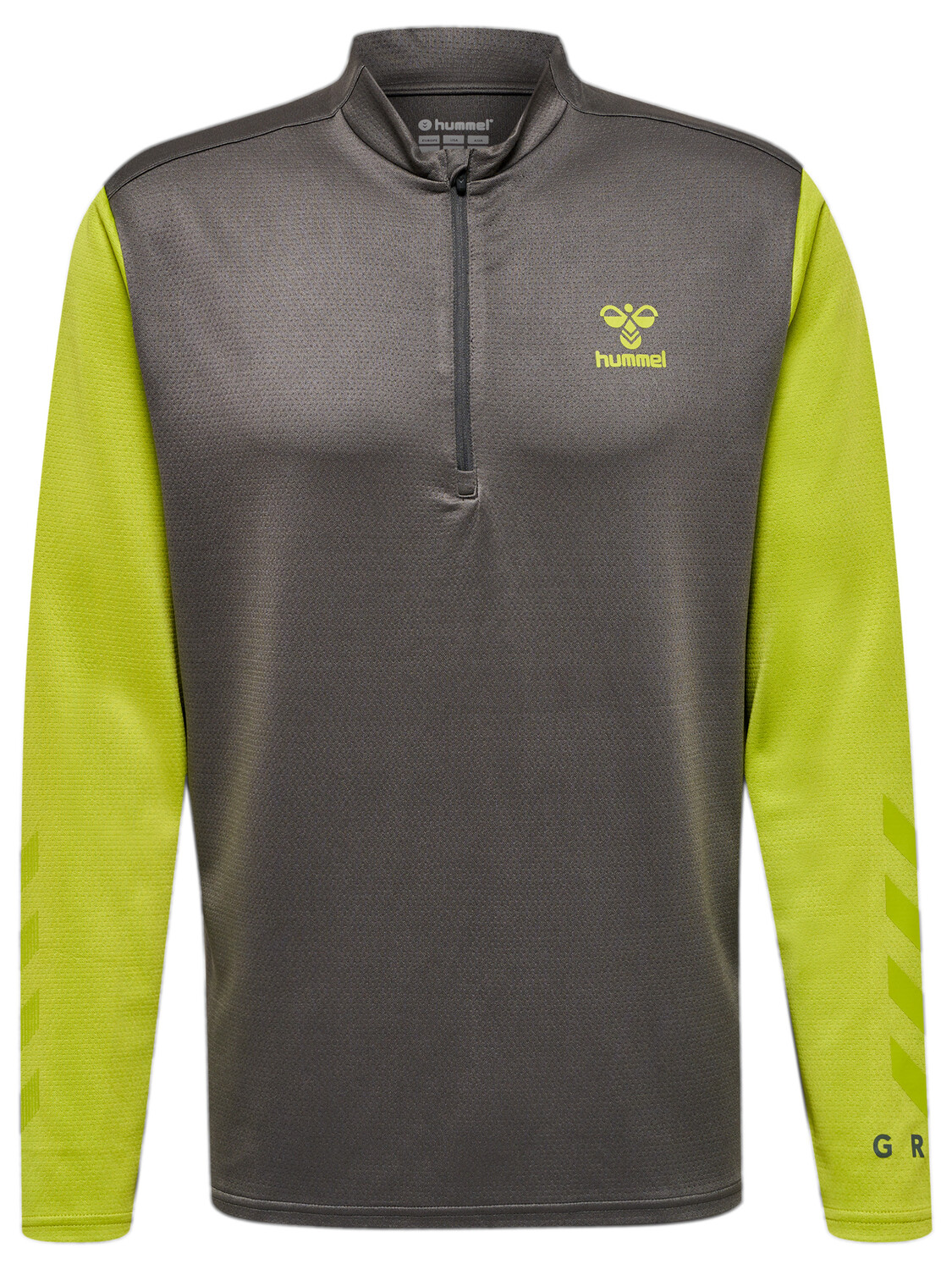 

Толстовка Hummel, цвет FORGED IRON/DARK CITRON