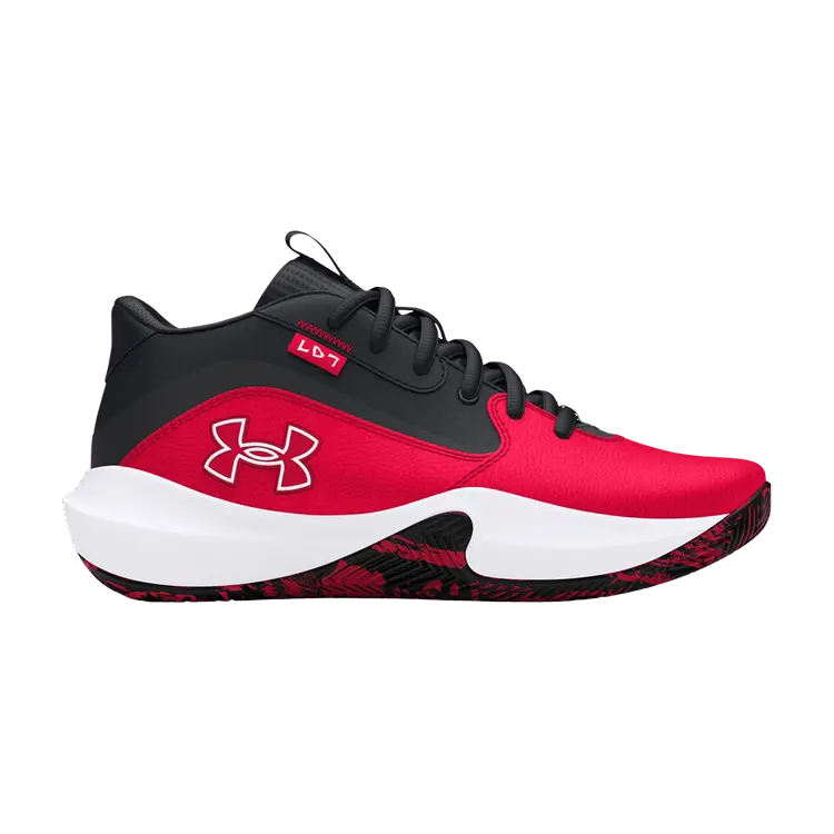 

Кроссовки Under Armour Lockdown 7 GS Red Black White, красный