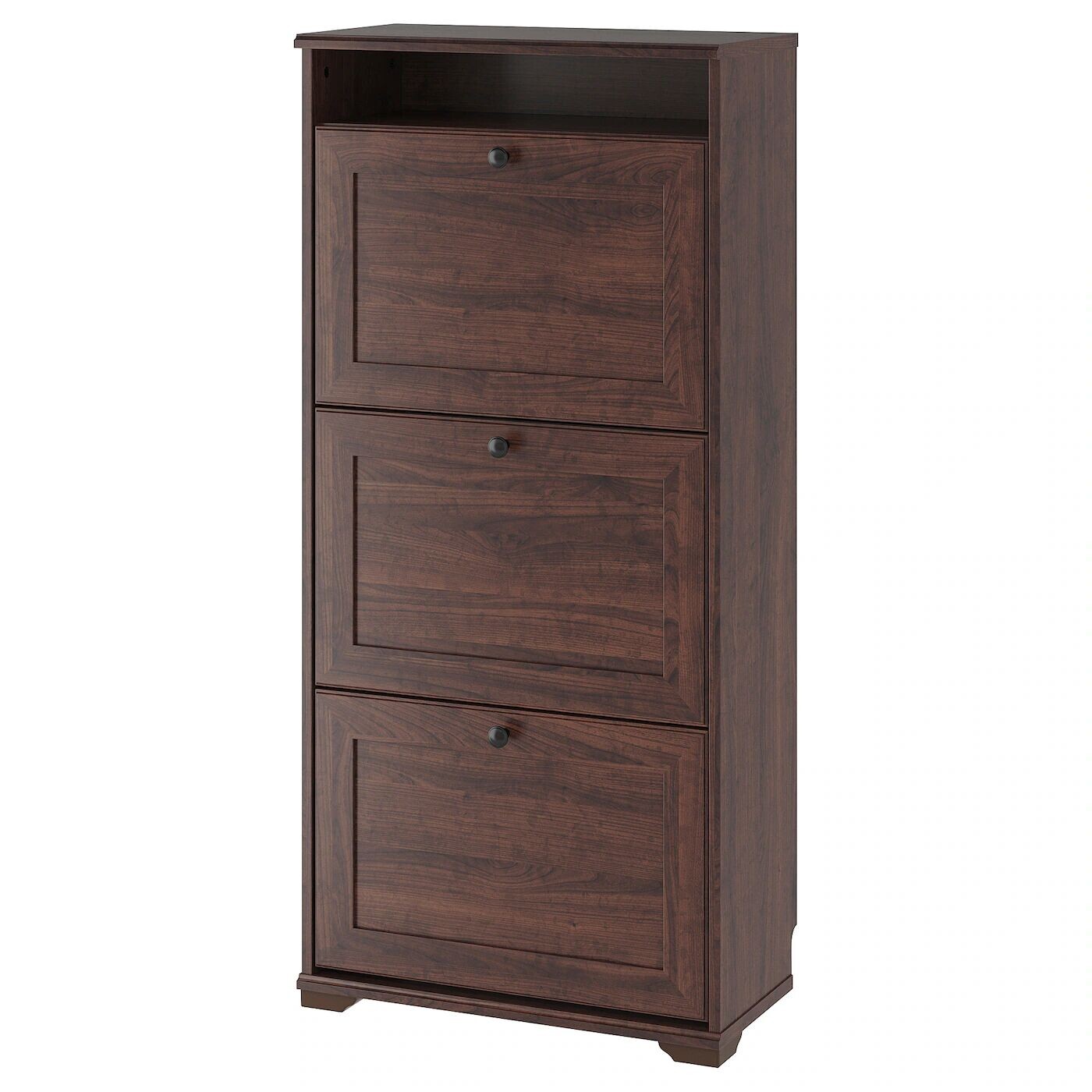 Галошница 3 отделения, коричневая, 61х30х130 см, BRUSALI IKEA