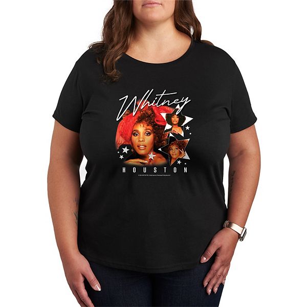 

Футболка с принтом Whitney Houston Stars Bootleg, plus size Licensed Character, Black, Черный, Футболка с принтом Whitney Houston Stars Bootleg, plus size Licensed Character, Black