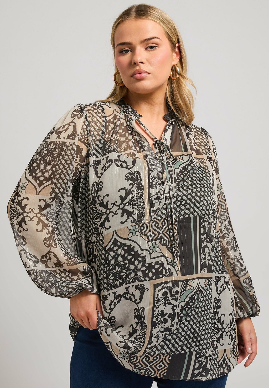 

Блуза Yours Clothing, коричневый