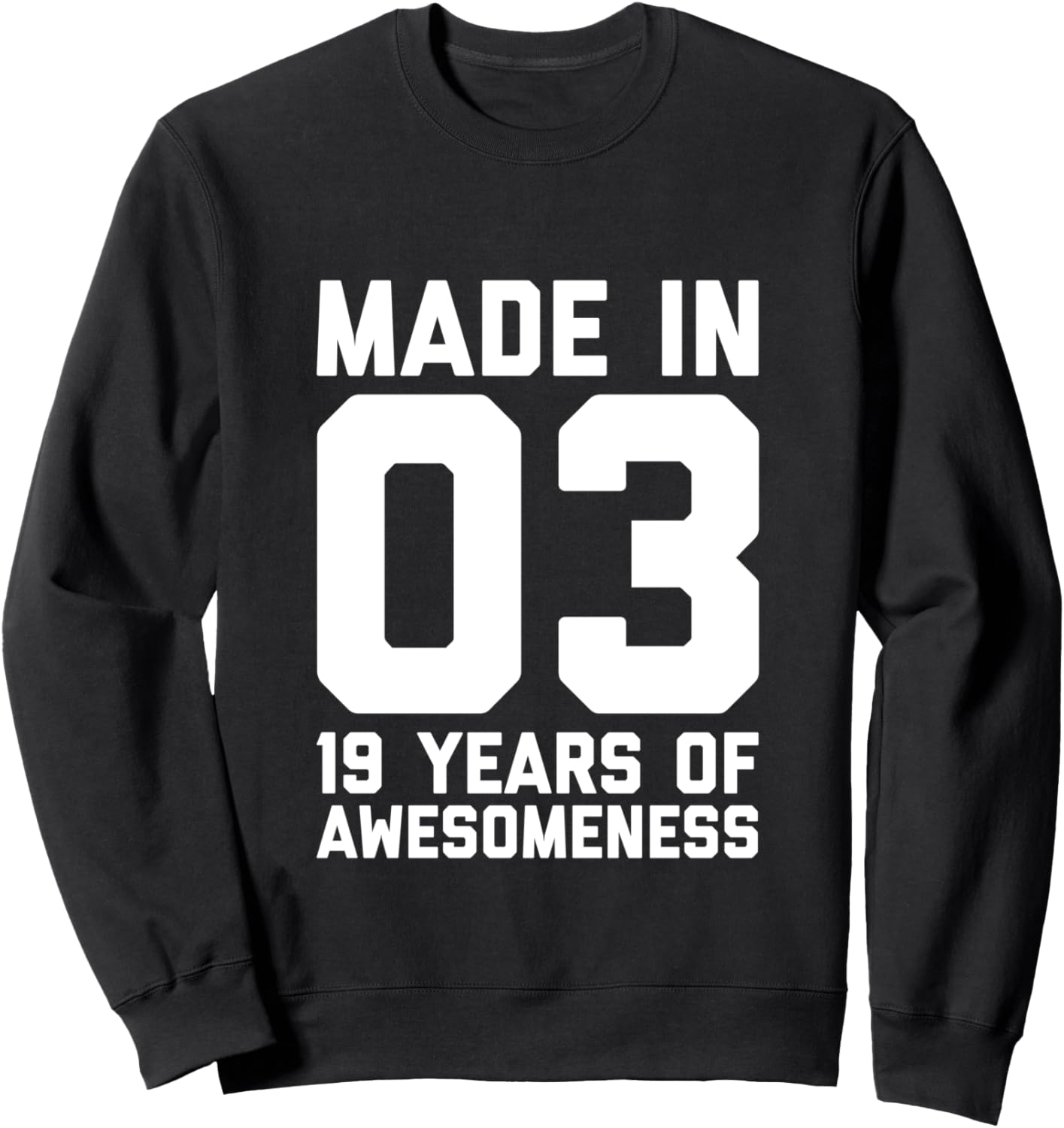 

Толстовка на 19-летие для мужчин и женщин, 19-летие дочери и сына, 2003 год 19Th Birthday Mens Womens Age 19 Tee 2003, черный