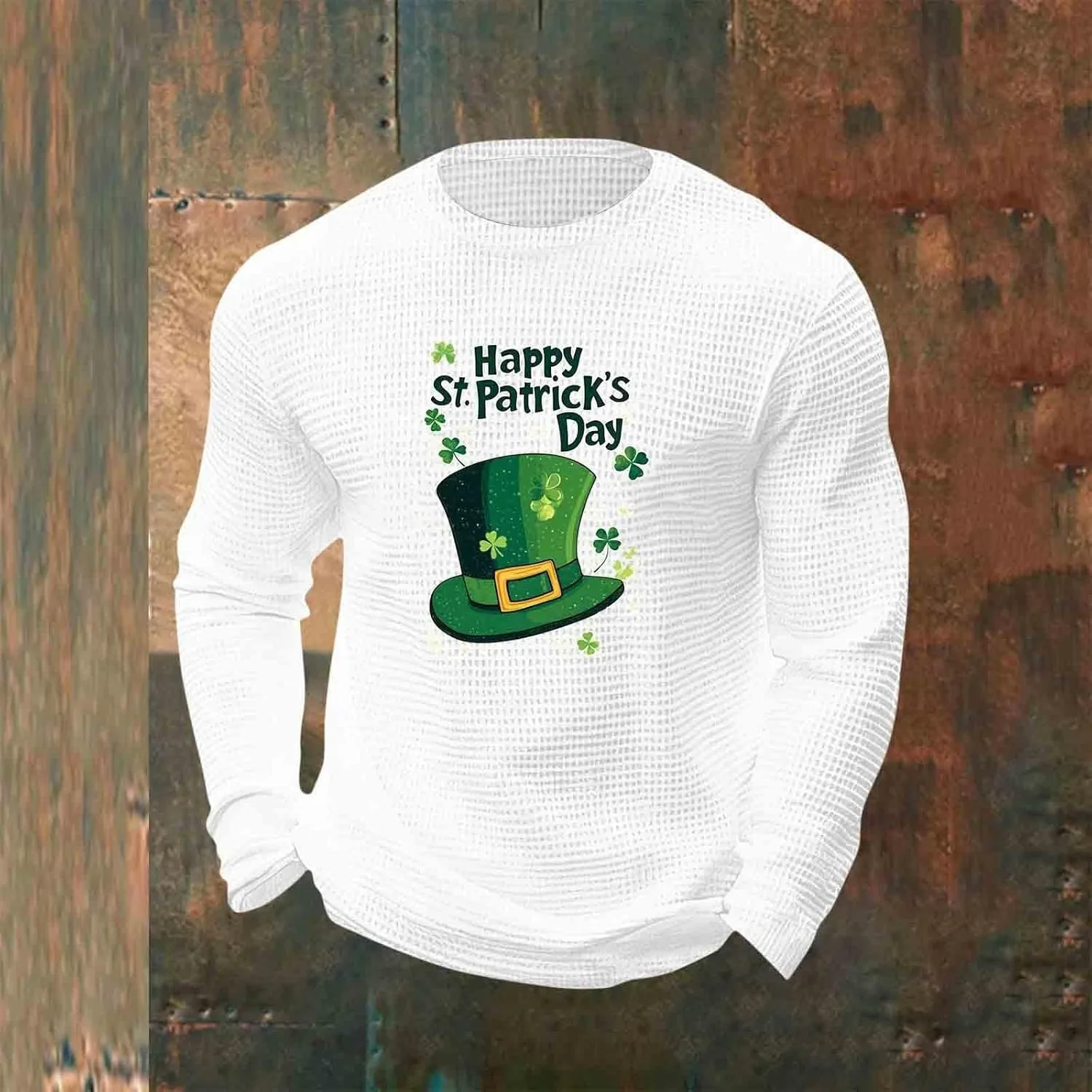 Футболка St. Patrick's Day для мужчин Textured Waffle — фото 2