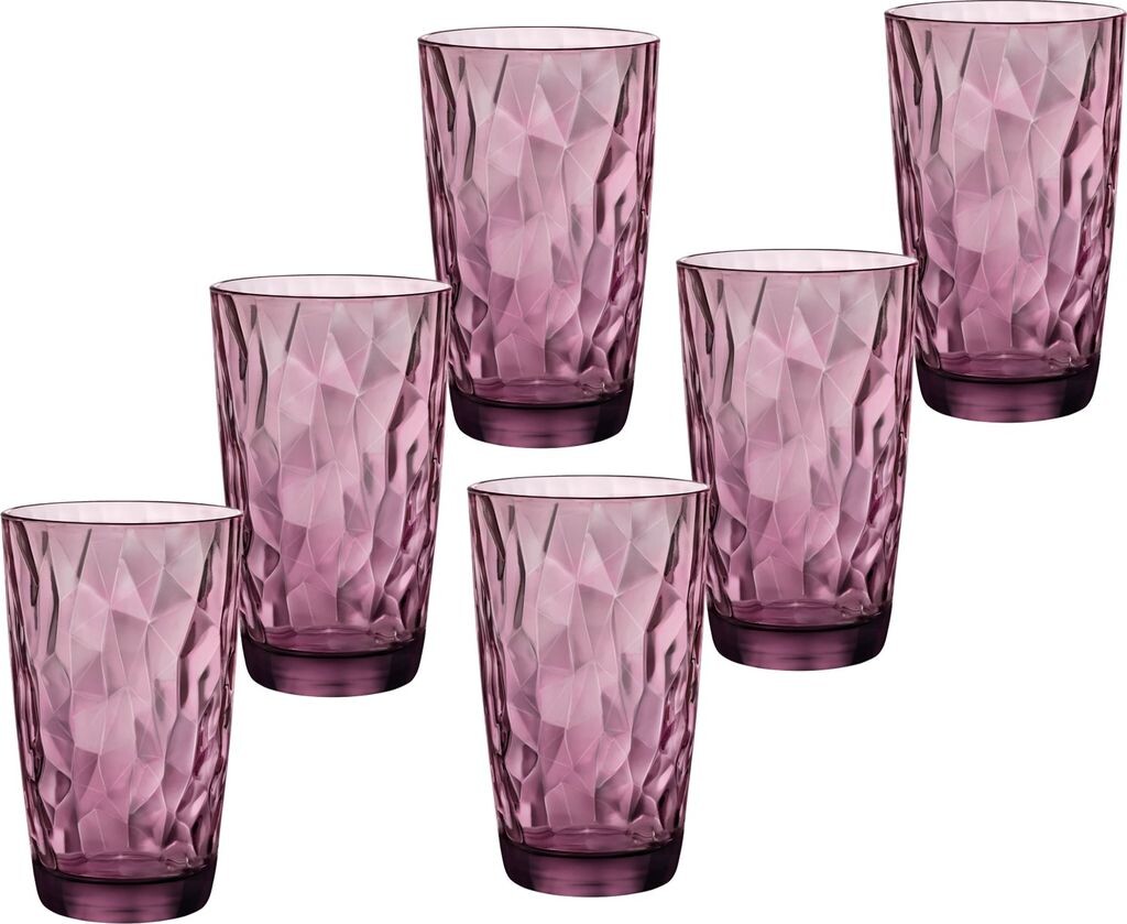 

Бокалы для лонг-дринков 47cl Diamond Rock Purple - 6 шт Emilja