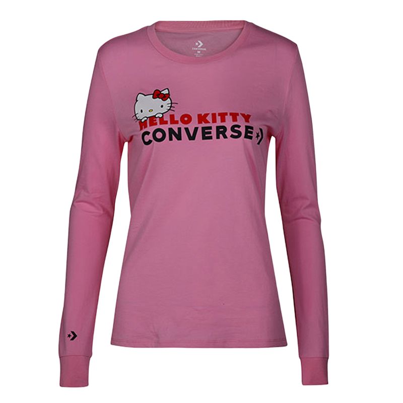 

Футболка Converse розовая с Hello Kitty