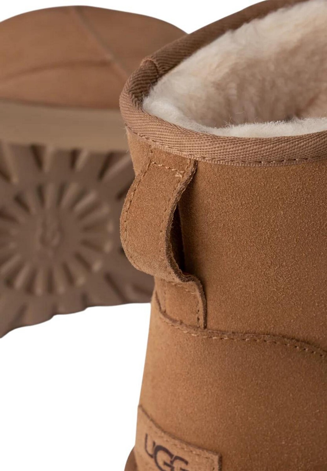 Сапоги UGG на платформе, коричневый — фото 3