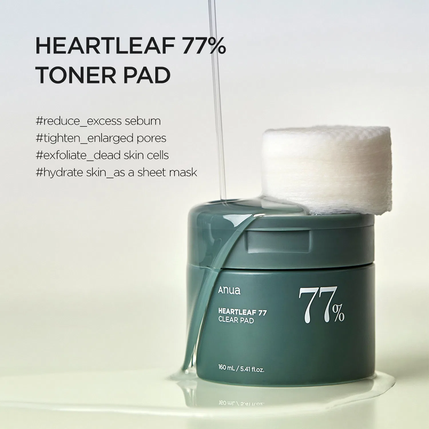 Тоник Anua — Прозрачная подушечка Heartleaf, 160 мл — фото 2