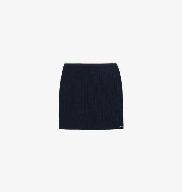 

Мини-Юбка с засечками и косами Sporty & Rich, синий