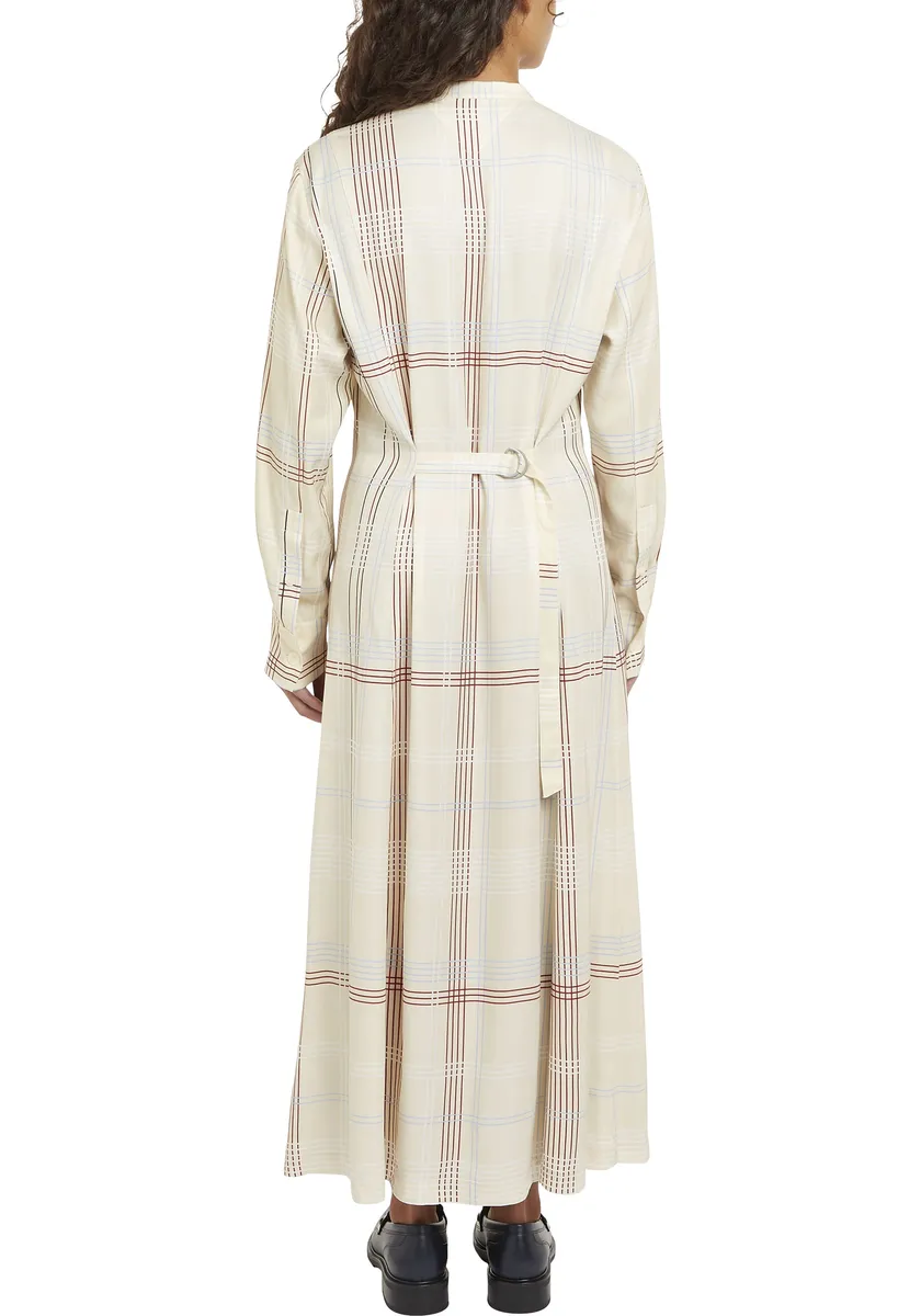 Платье-блузка Tommy Hilfiger "RWB CHECK FLUID MIDI DRESS " (Глобальная серия TH WOMEN), в клетку, цвет Global Stp Check/ S/ Lemon Ice — фото 2