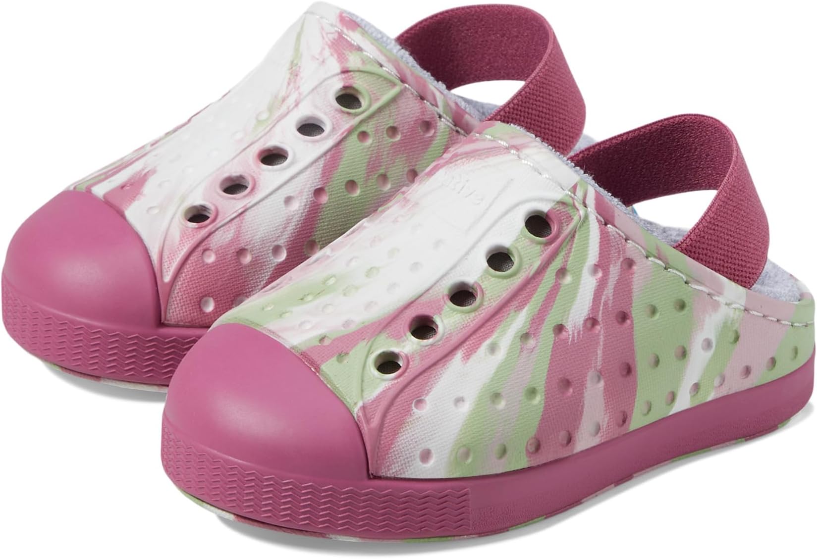 

Кроссовки Native Shoes Kids Jefferson French Terry, цвет Twilight Pink Marble/Twilight Pink