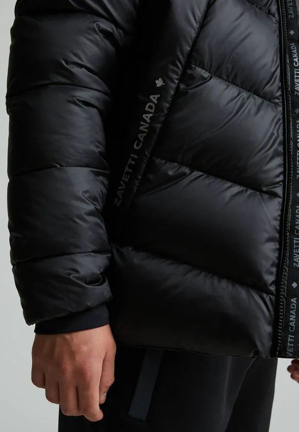 Куртка-Бомбер merciato, зимняя куртка Zavetti Canada, Jet Black — фото 4