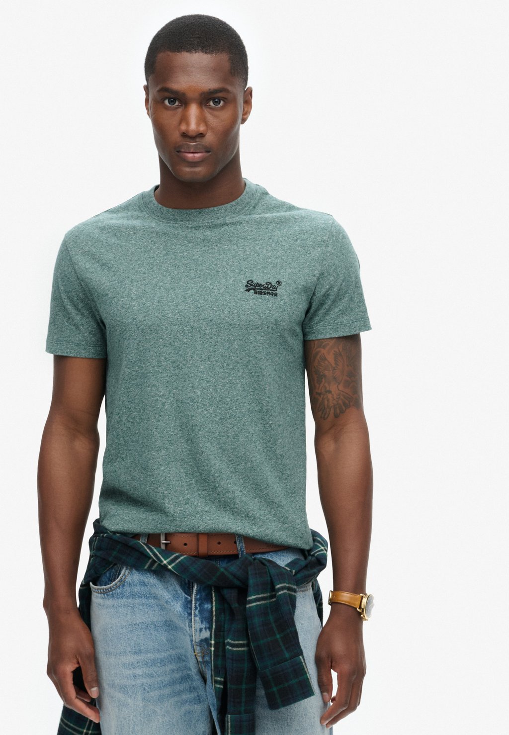 

Базовая футболка VINTAGE LOGO EMB Superdry, зеленый