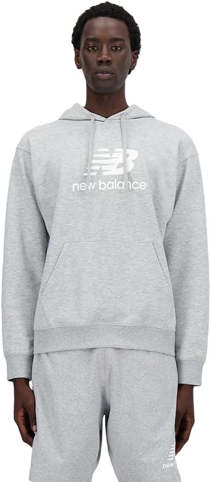 

Толстовка с капюшоном New Balance Sport Essentials Stacked Logo для мужчин (MT41501), серый