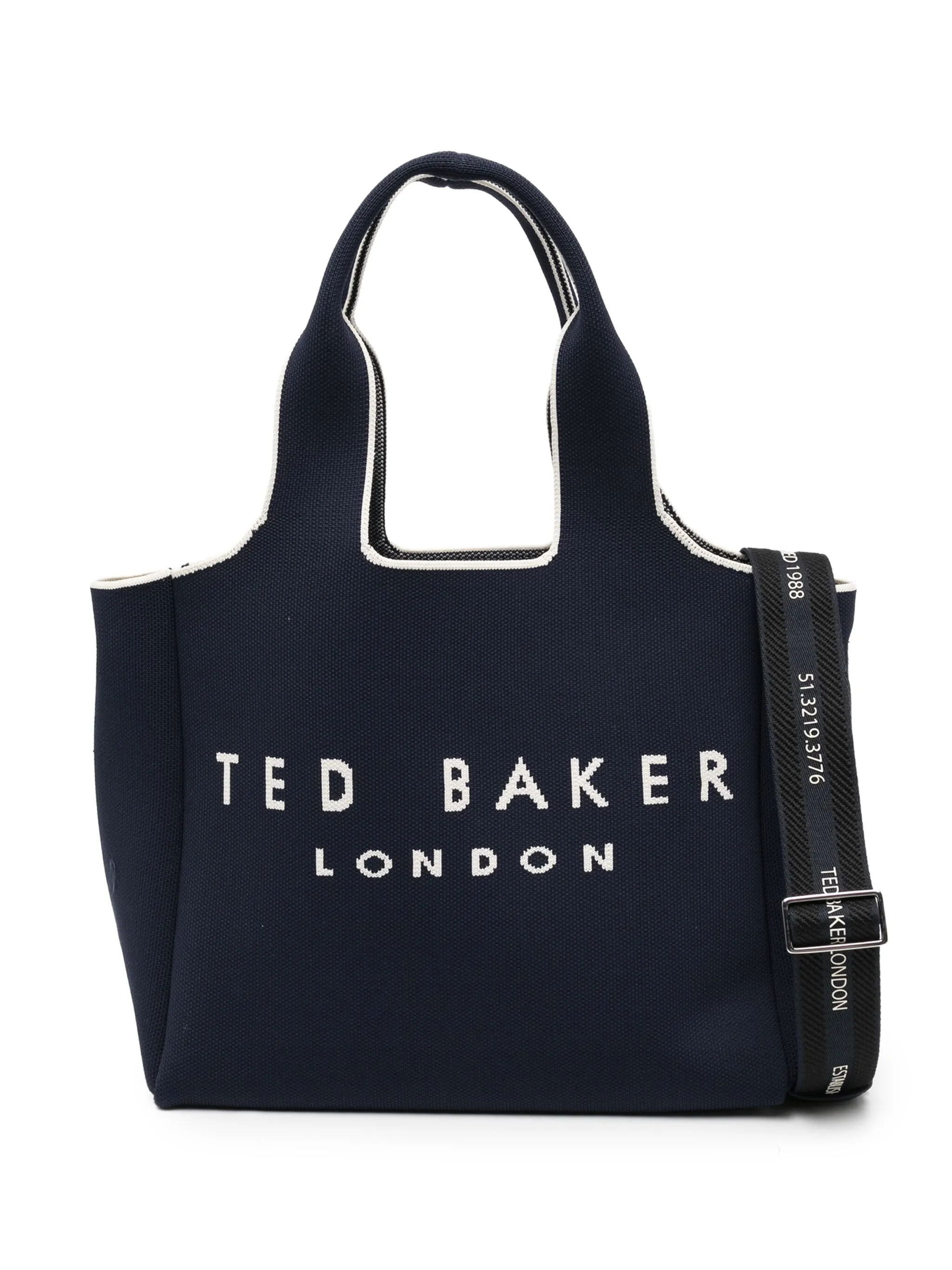 

Сумка-тоут с вышитым логотипом Ted Baker, синий