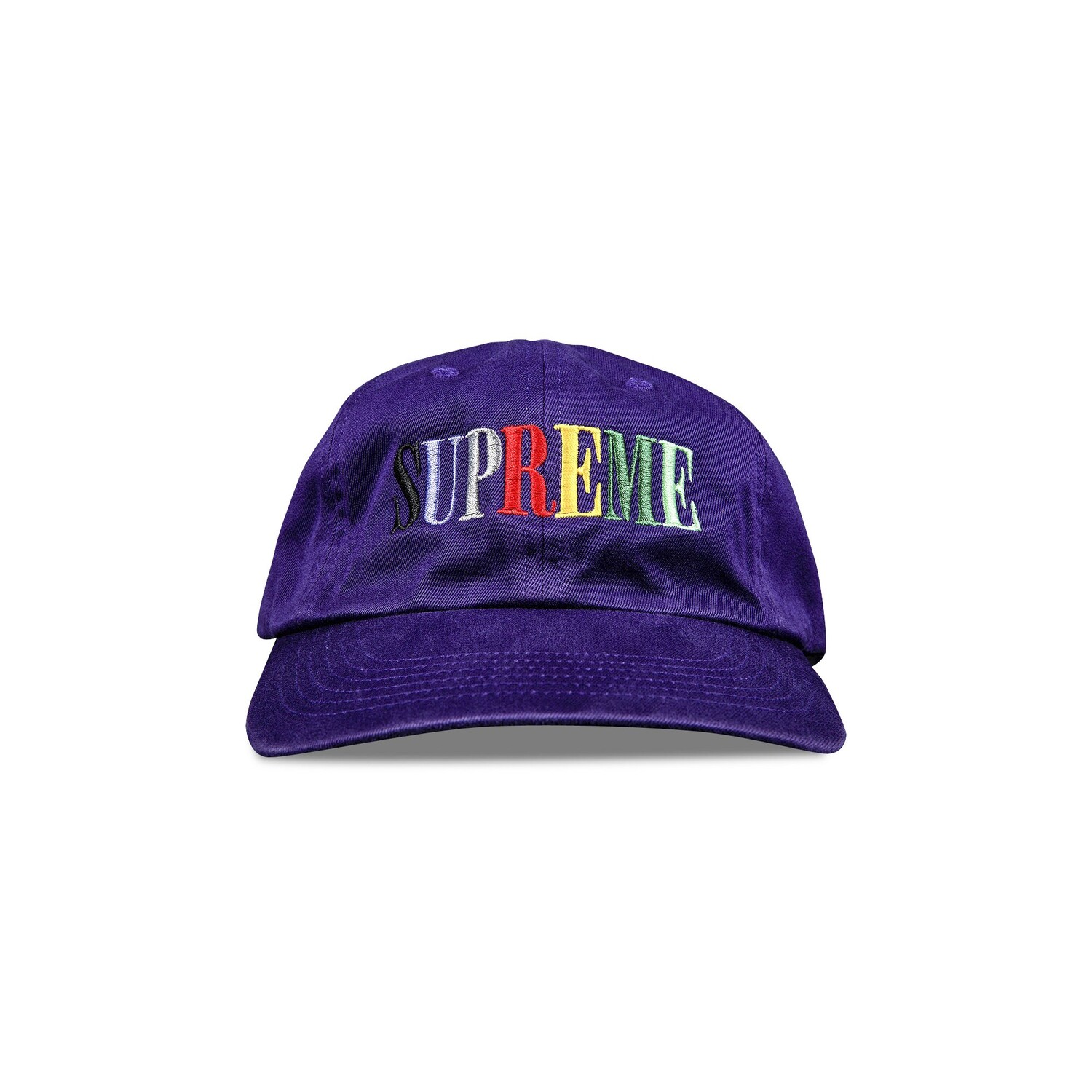 

Многоцветный логотип Supreme, 6 панелей, фиолетовый