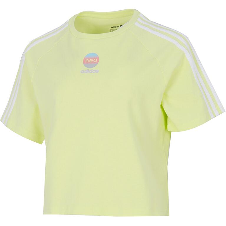 

Adidas Neo Футболка женская с рукавами реглан, лимонно-желтая