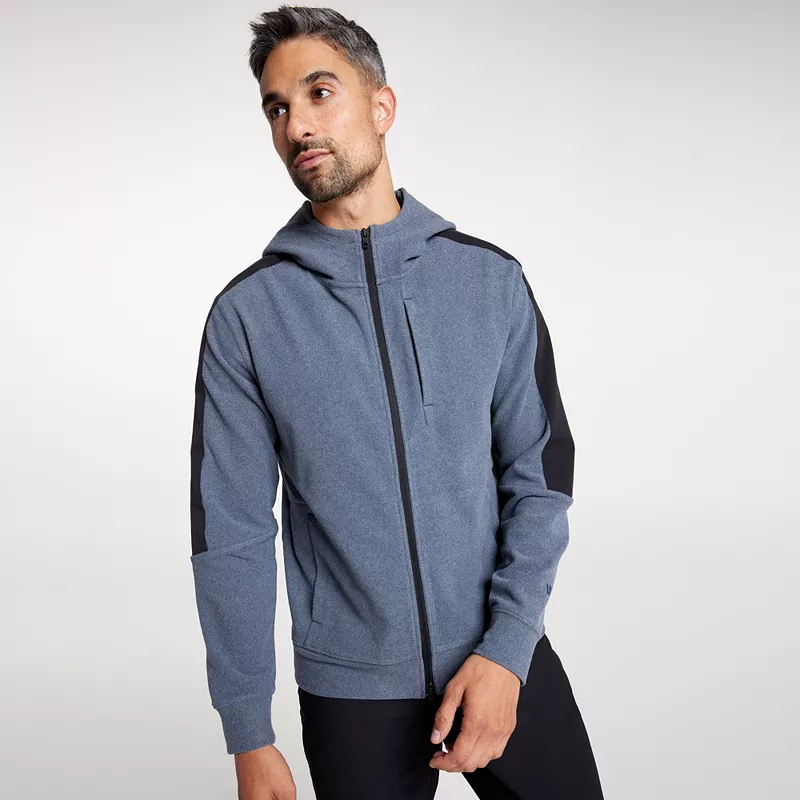 

VRST Мужская толстовка из флиса с молнией и полной молнией Pinnacle Polar Fleece, цвет Darker Ardosia Slate
