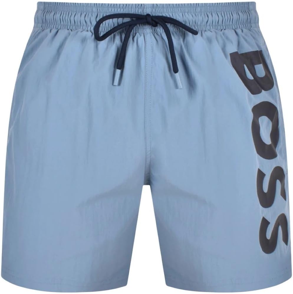 

Плавки-шорты мужские Hugo Boss Octopus, светло-голубые, ягодные