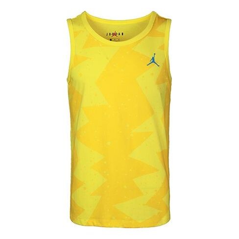 

Футболка с принтом у бассейна баскетбольный спортивный жилет Air Jordan, желтый