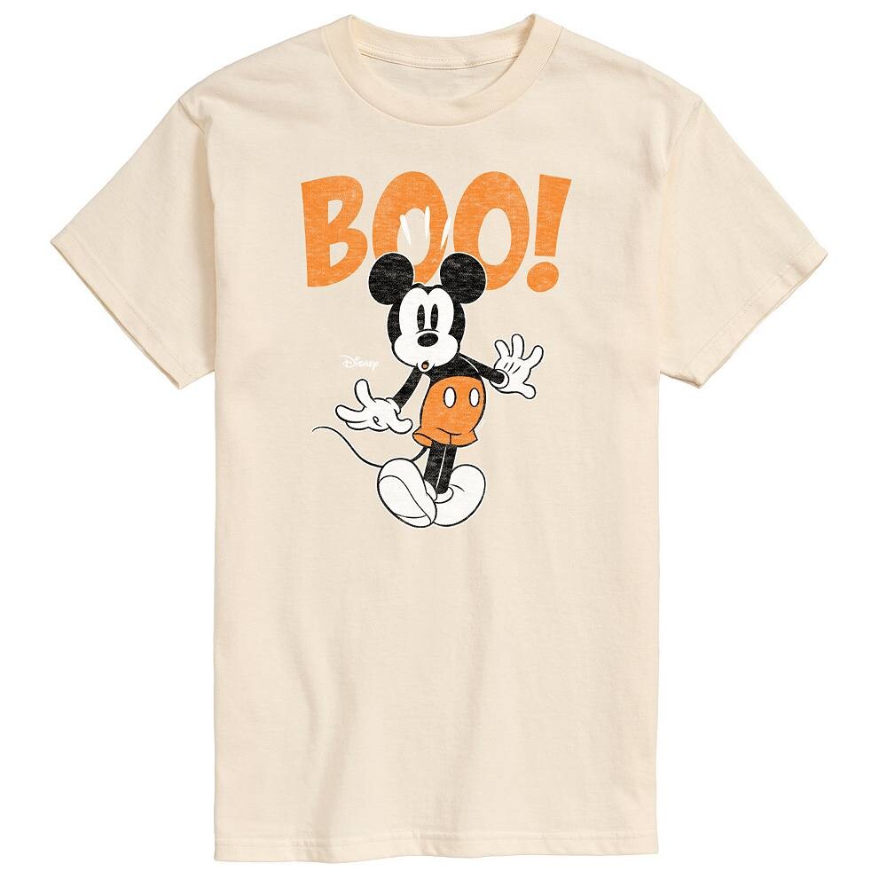

Мужская футболка Disney's с Микки Маусом и рисунком Scared Boo, бежевый