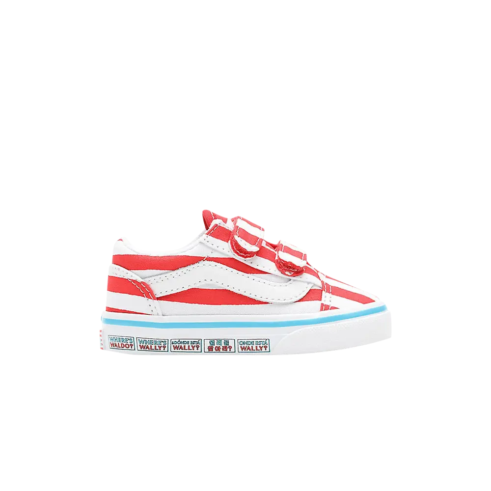 

Кроссовки Where's Waldo x Old Skool Toddler Vans, белый