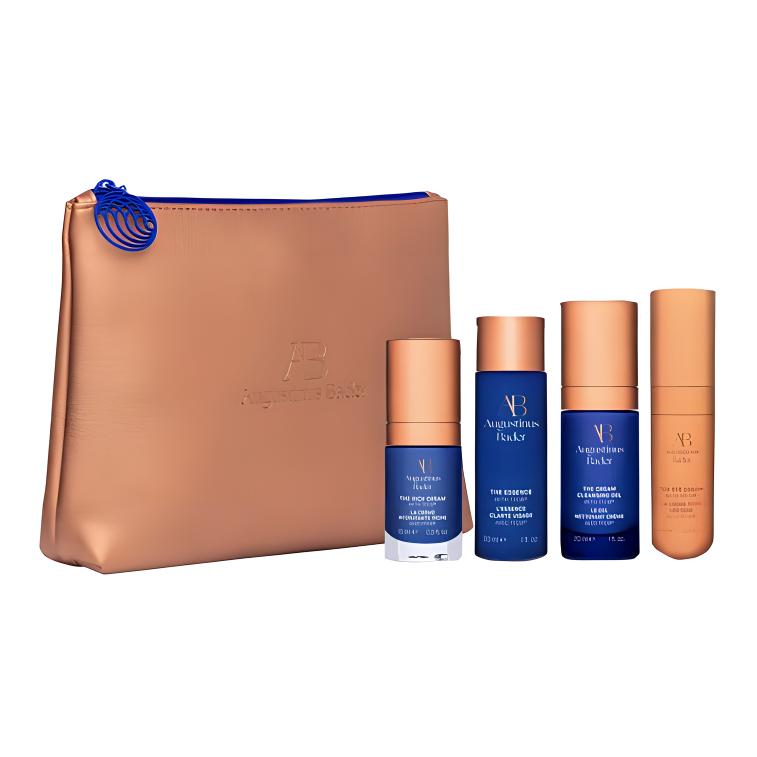 

Augustinus Bader Набор для ухода за кожей лица blue gold: крем + тонер + сыворотки, увлажняющий, очищающий, комплект из 4 предметов