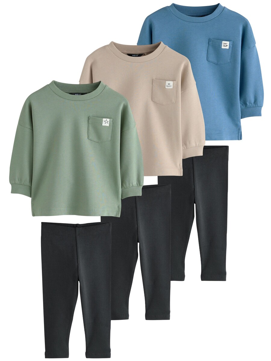 

Набор Next, бежевый/королевский синий/пастельно-зеленый/черный