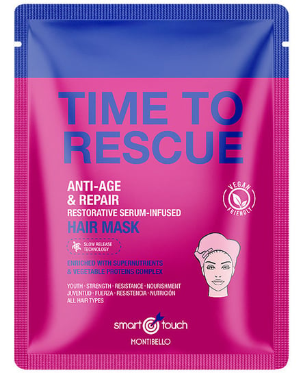 

Тканевая маска Smart Touch Time To Rescue Hair Mask, пропитанная сывороткой, 30 мл MONTIBELLO