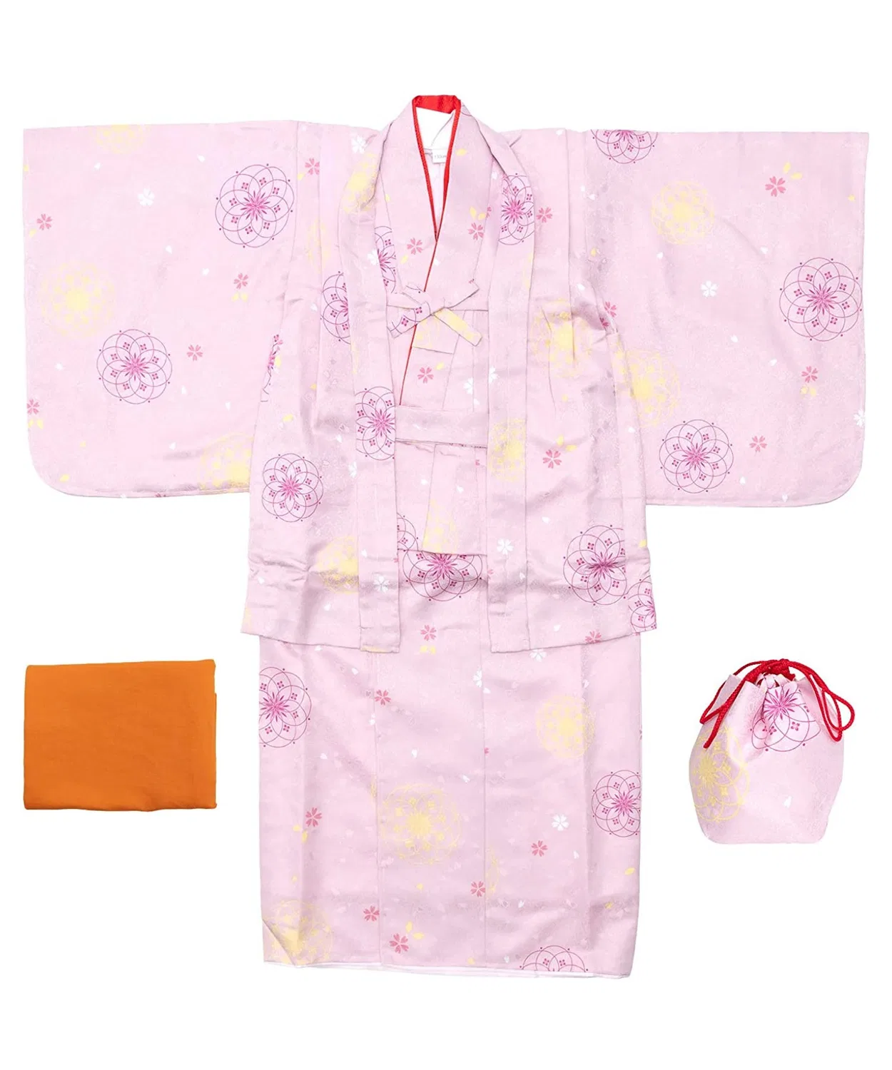 Детский комплект кимоно 5 предметов Coucou Memoire розовый