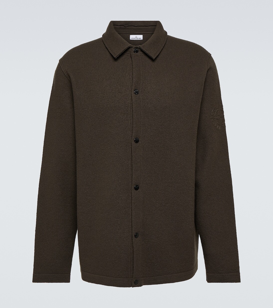 

Шерстяная рубашка Stone Island, зеленый