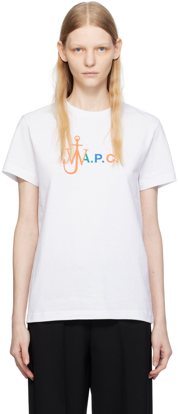 

Белая футболка JW Anderson Edition A.P.C., Белый, Белая футболка JW Anderson Edition A.P.C.