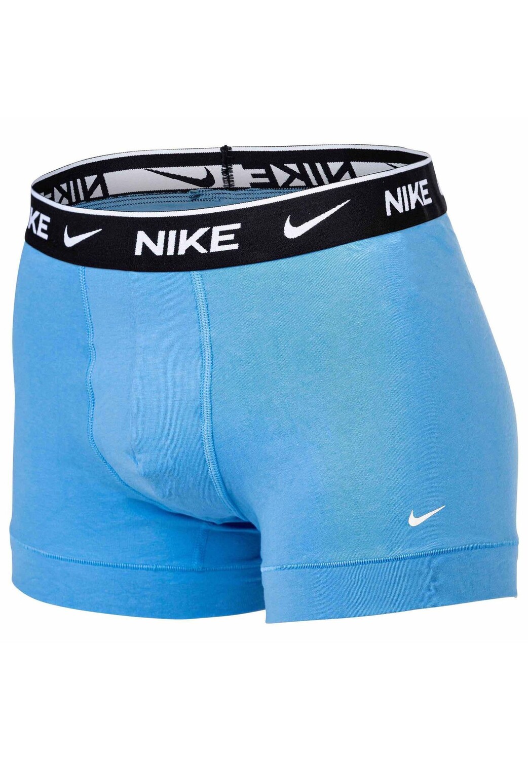 Трусы стрейч из хлопка на каждый день, 3 шт., пояс с логотипом, мужские NIKE, цвет Black — фото 3