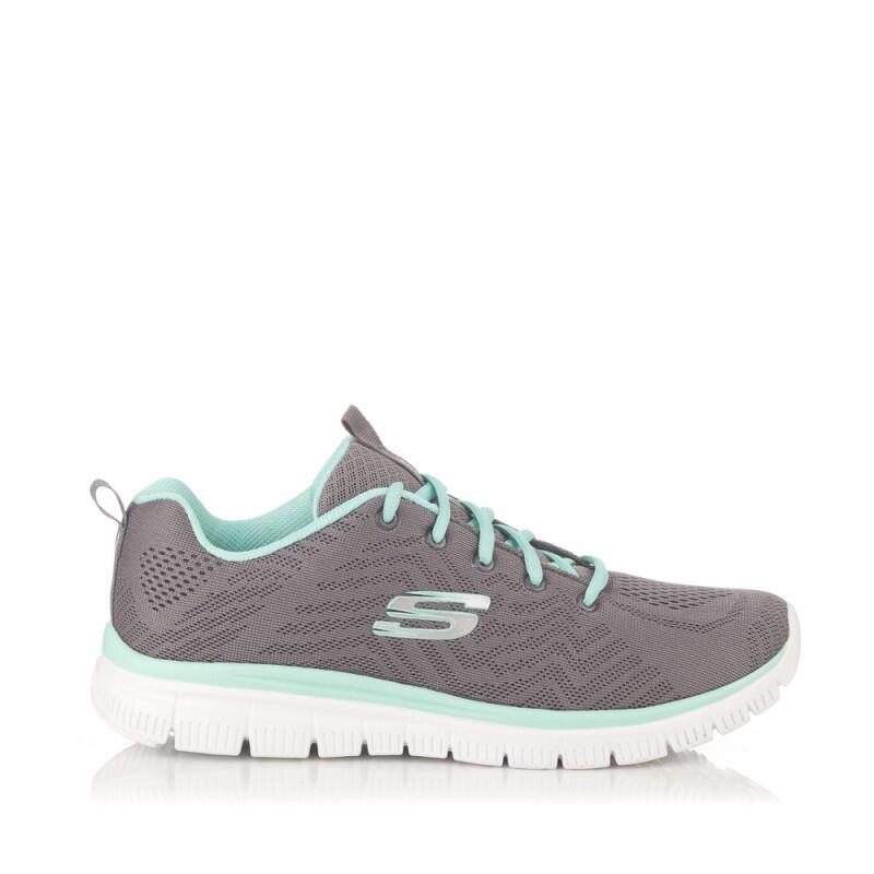 Кроссовки женские Skechers Sport GRACEFUL GET CONNECTED, серые — фото 4