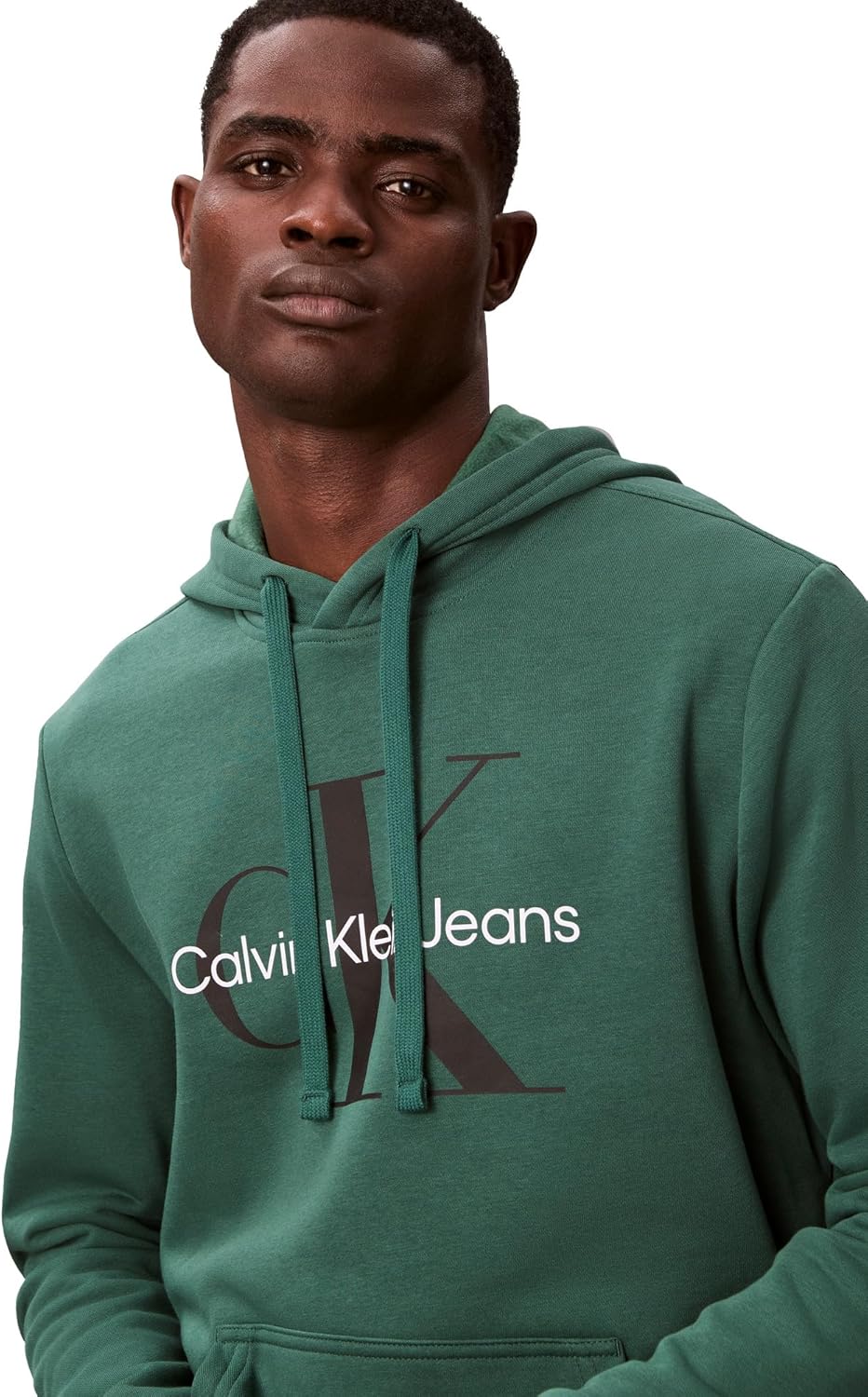 Мужская толстовка с монограммой и логотипом Calvin Klein, Hunter Green — фото 4
