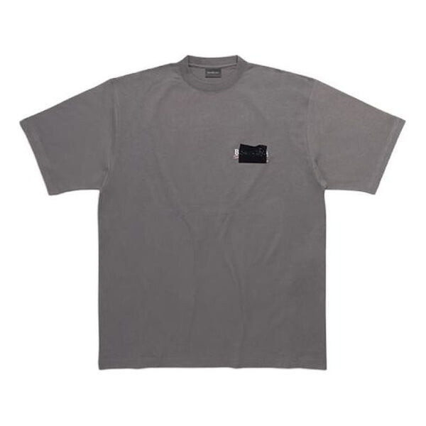

Футболка gaffer t-shirt large fit 'grey' Balenciaga, серый