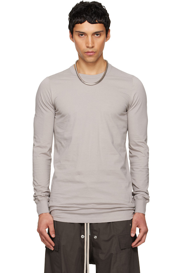 

Rick Owens Серая футболка с изображением храмового уровня