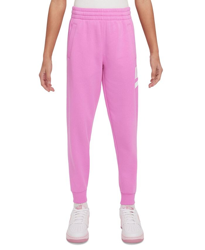 

Флисовые спортивные брюки Big Kids Club Nike, розовый