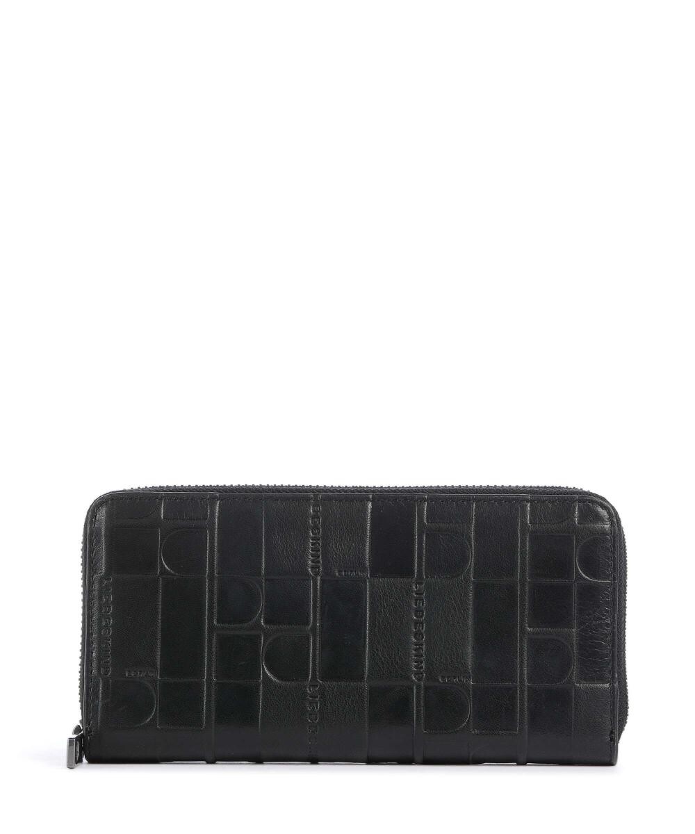

Кошелек monogram shell natural sally rfid из воловьей кожи с тиснением Liebeskind, черный