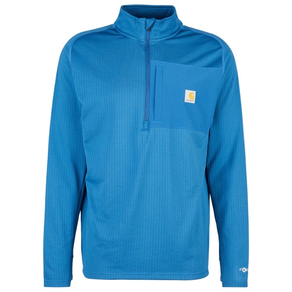 

Футболка с воротником-стойкой и полумолнией, длинный рукав Carhartt, синий
