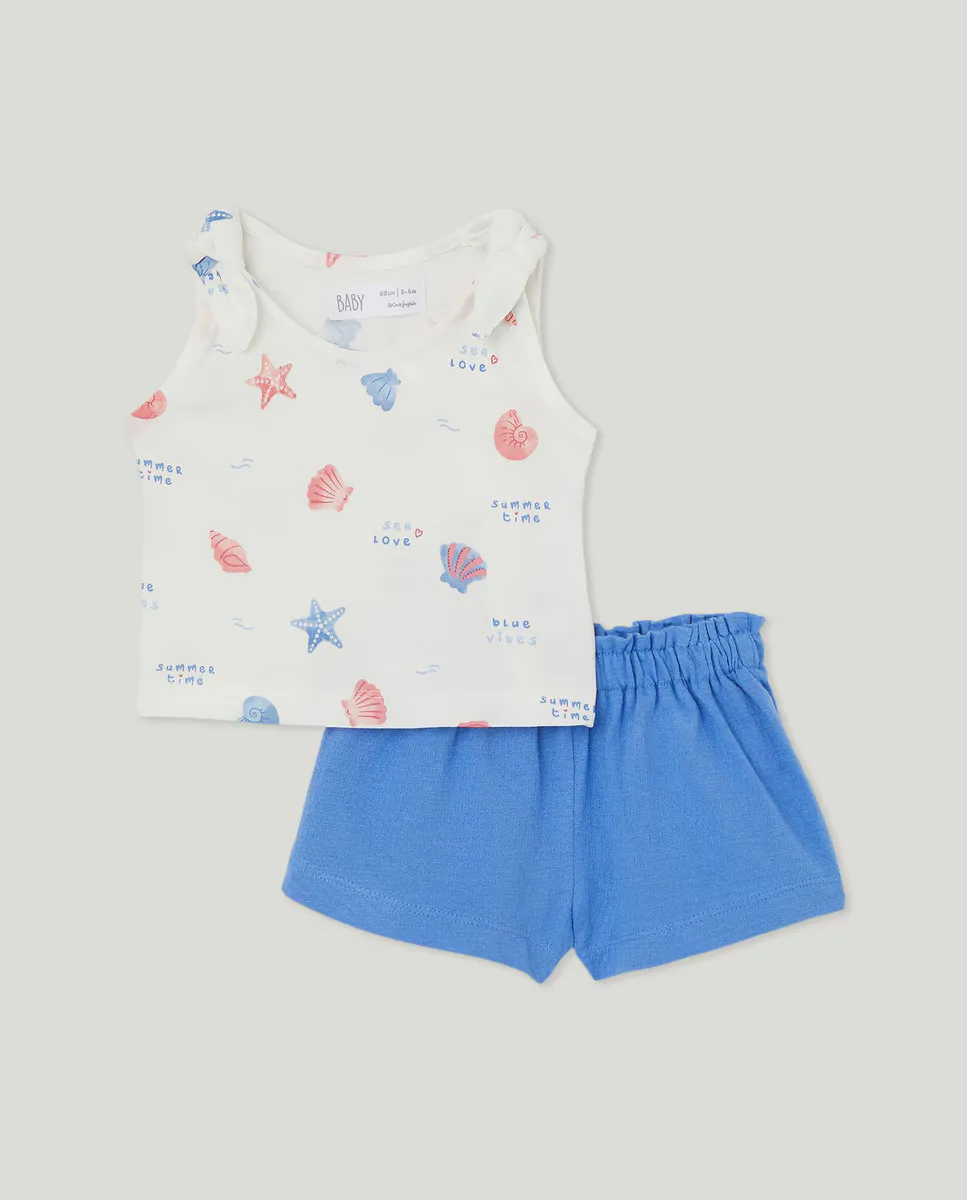 

Комплект из двух предметов для девочки Baby El Corte Inglés, темно-синий