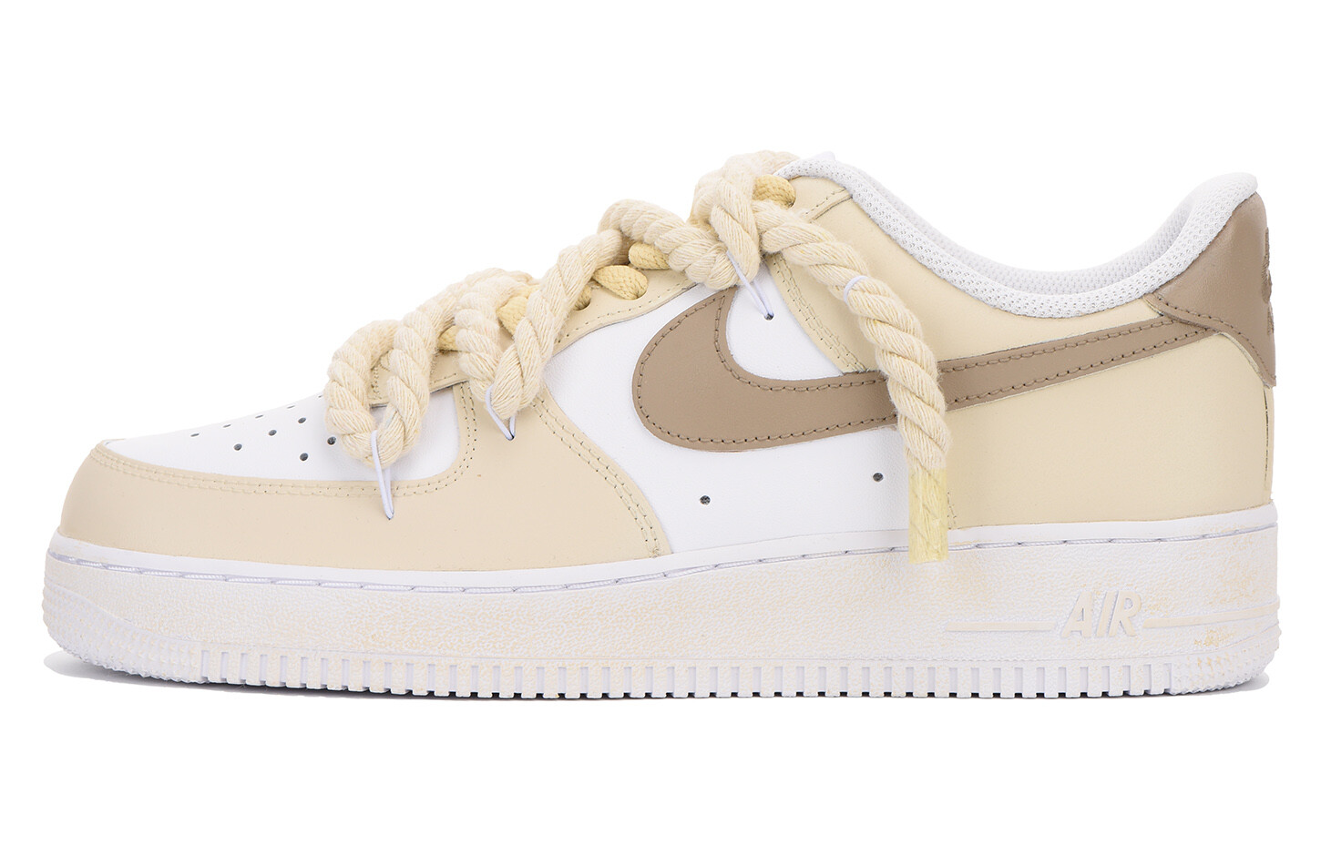 

Кроссовки Nike Air Force 1 Skateboard Shoes Women's Low-Top White Brown