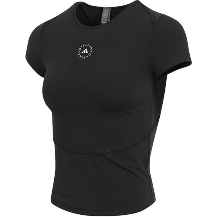 

Топ с логотипом TruePurpose от Stella McCartney Adidas, черный