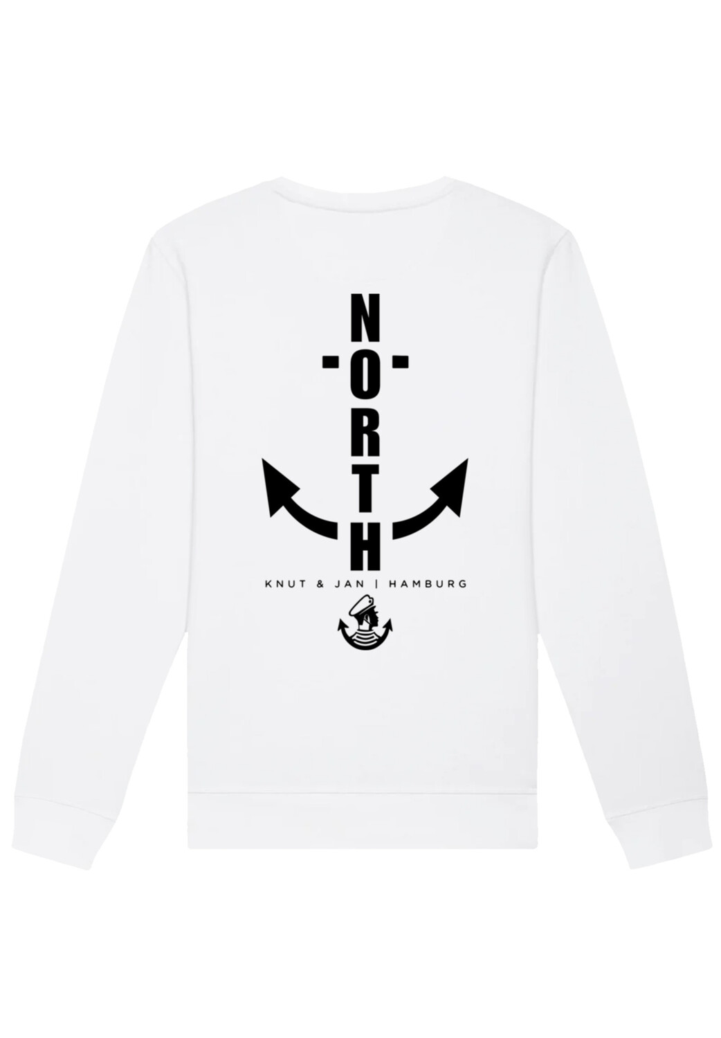 

Толстовка F4NT4STIC Unisex North Anchor Knut & Jan Hamburg, белый