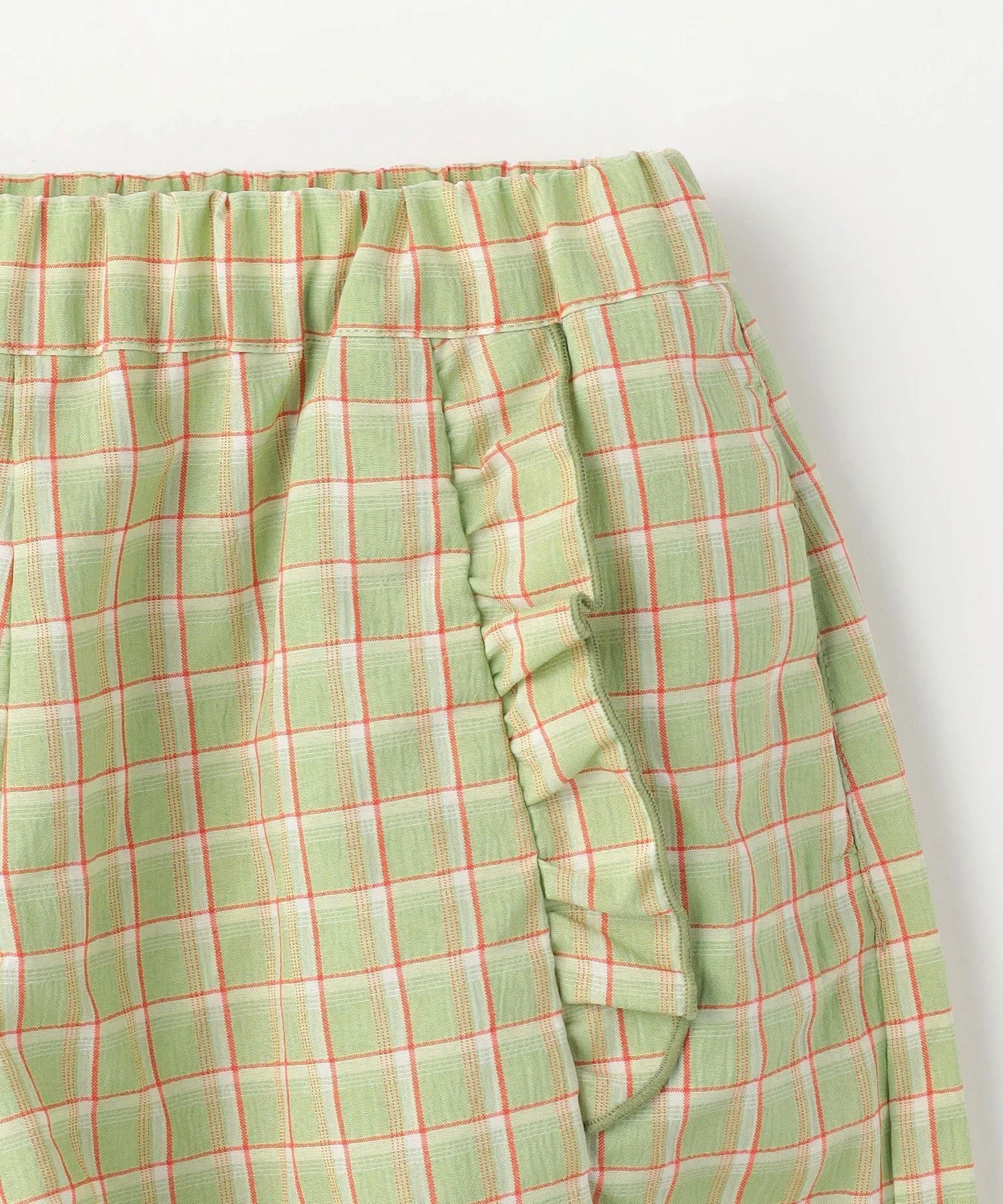 Проверьте брюки-баллоны / Детские 100-130 см United Arrows Green Label Relaxing, LIME — фото 3