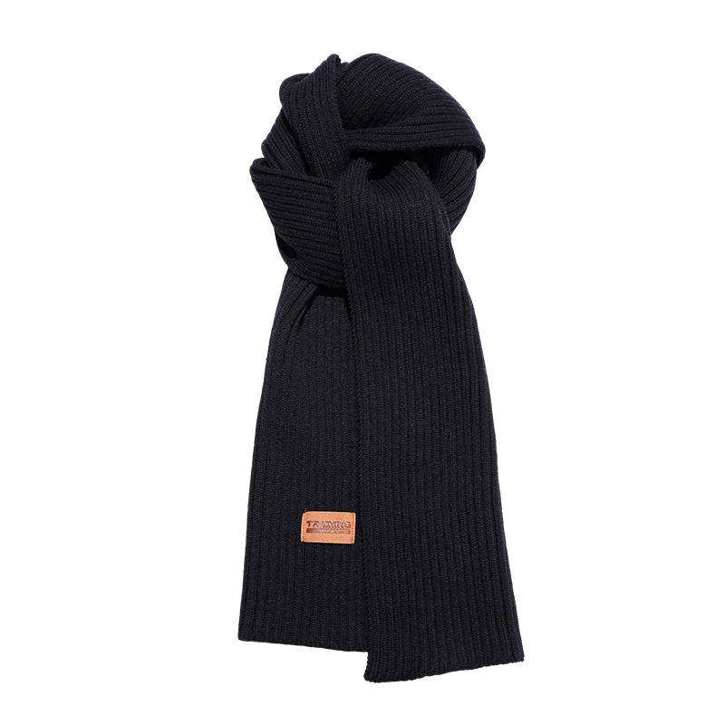 

Шарф Unisex из полиэстера, вискозы и полиамида 361°, versatile черный scarf