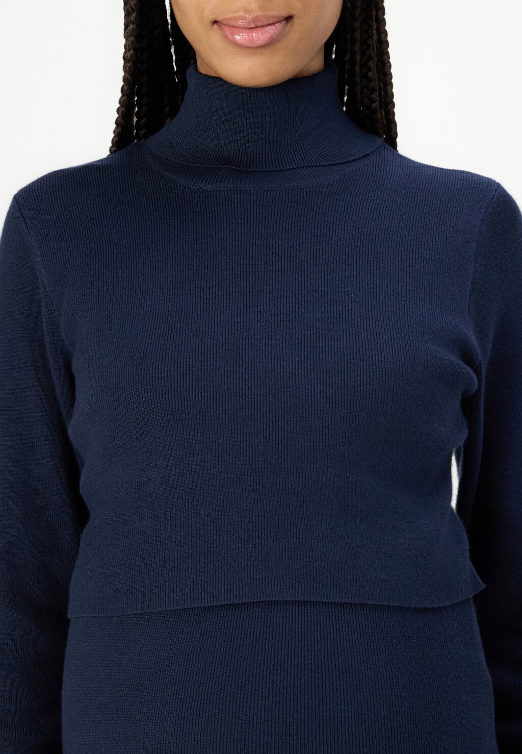 

Джемпер MLJACINA JUNE ROLLNECK MAMALICIOUS, темно-синий