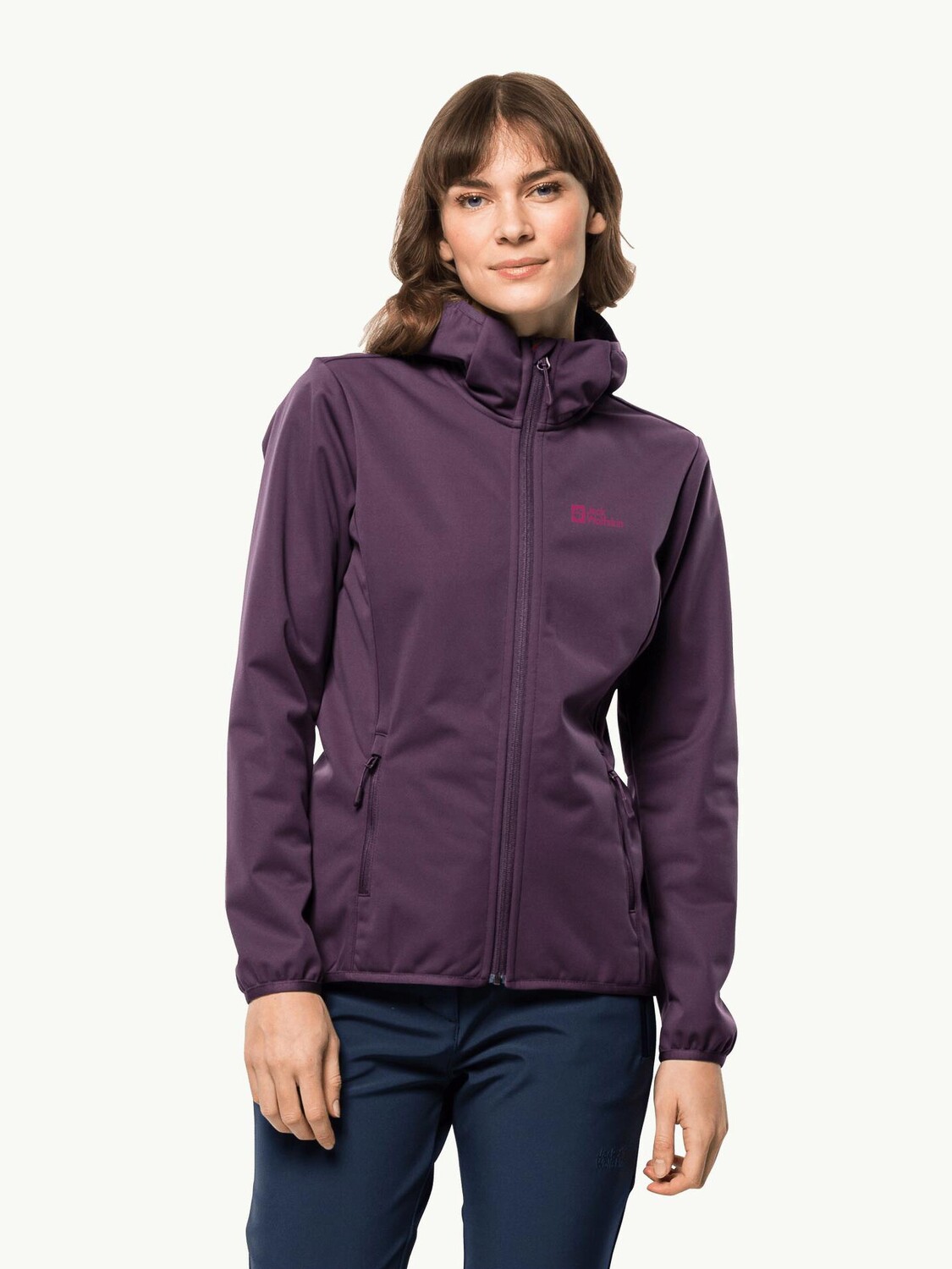 

Куртка Jack Wolfskin WINDHAIN HOODY W, фиолетовый